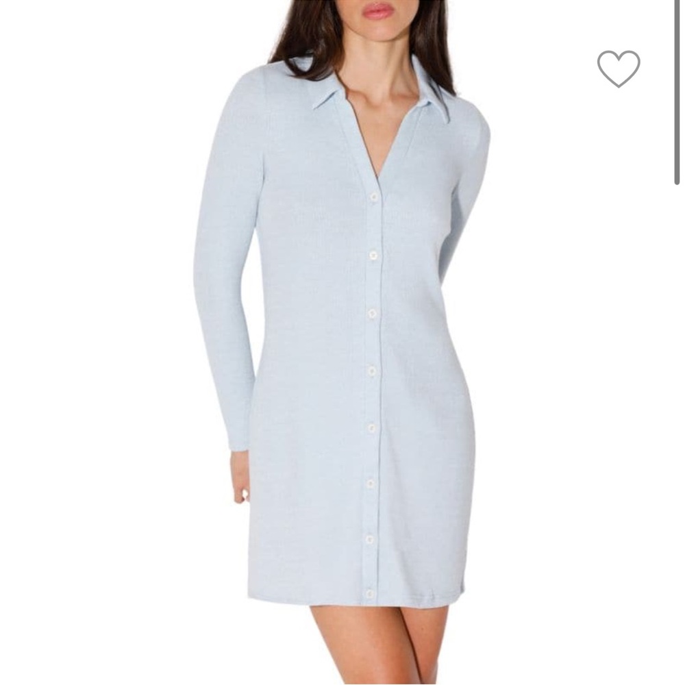 Walter Baker Rhonda light blue collared sweater dress